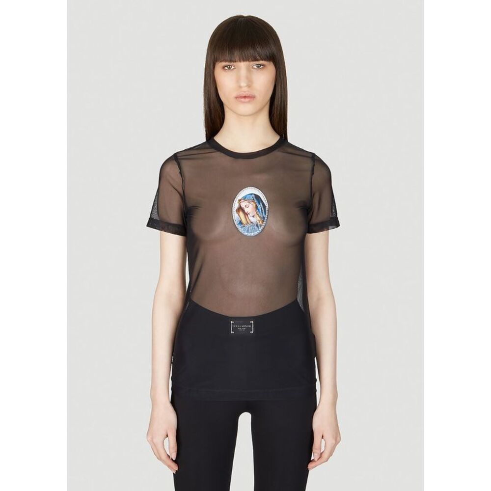 Dolce & Gabbana Women Mesh T-Shirt - Picture 1 of 5